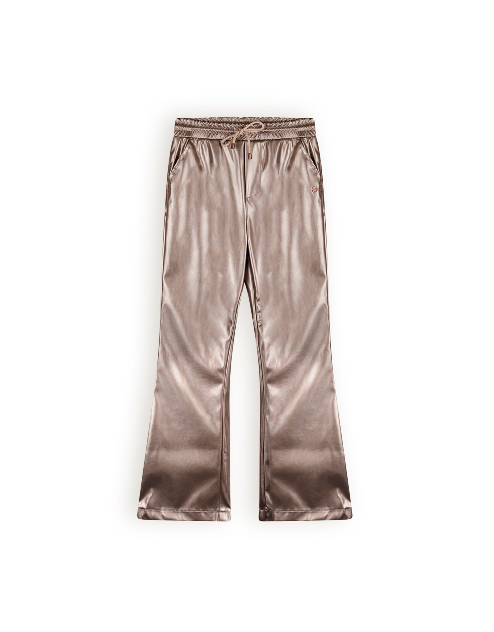 Nono Suna coated bronze flared pants Sand Blush