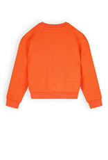 Nono Konono logo sweater in soft furry sweat Flame Red