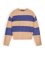 Nobell Kessy knitted colorblock croppepd sweater Ensign Blue