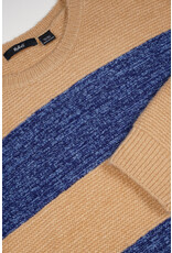 Nobell Kessy knitted colorblock croppepd sweater Ensign Blue