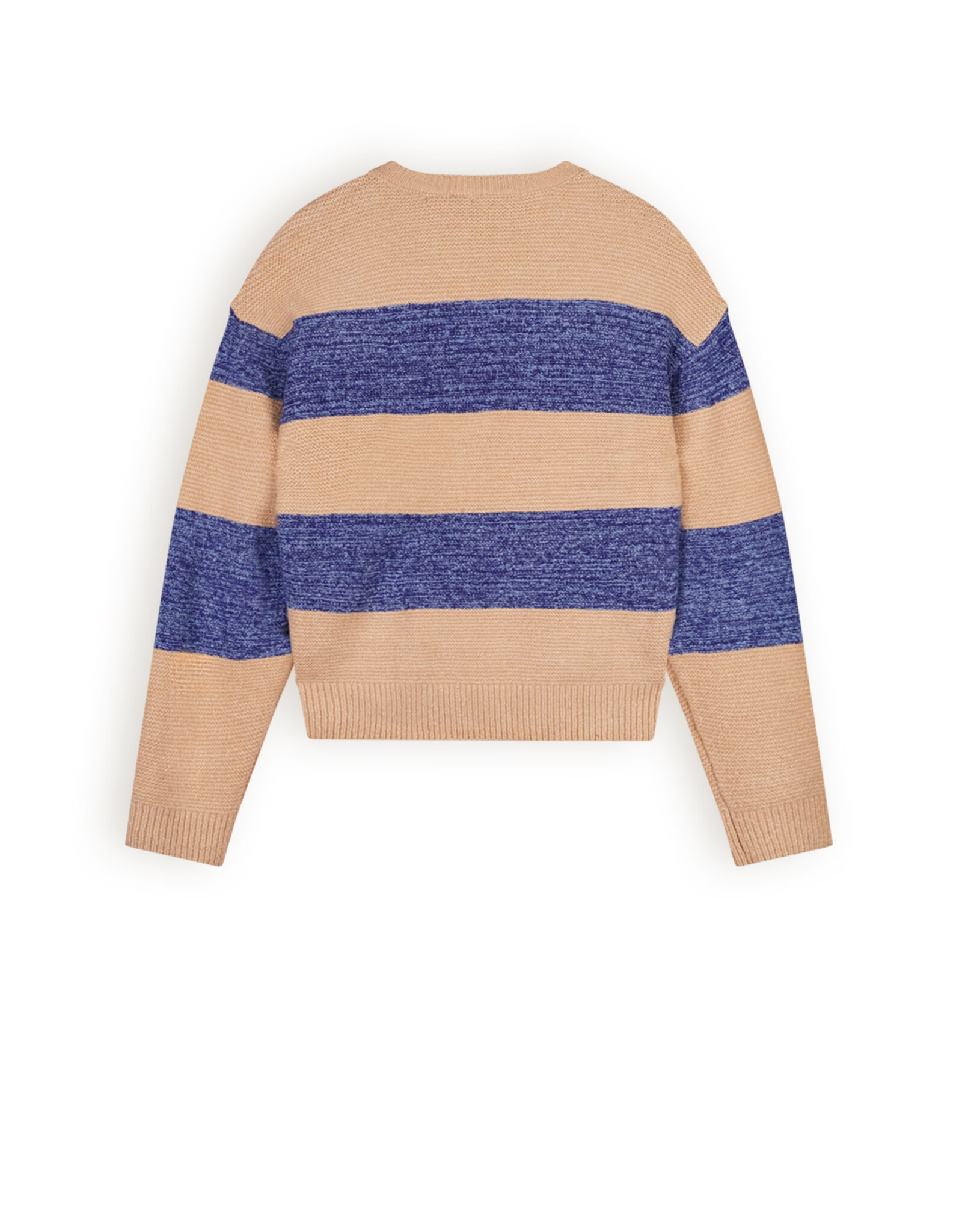 Nobell Kessy knitted colorblock croppepd sweater Ensign Blue