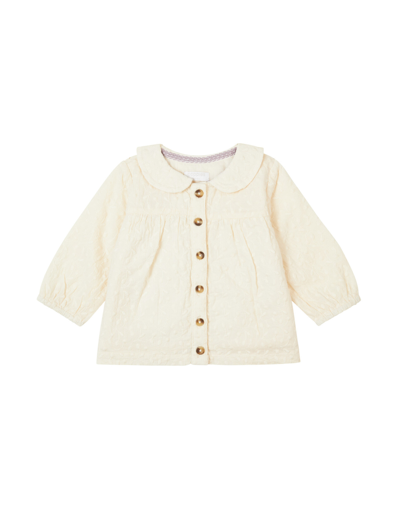 Noppies Girls Blouse Fabrezan long sleeve Buttercream W24