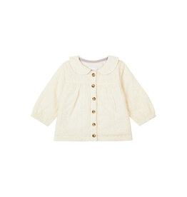 Noppies Girls Blouse Fabrezan long sleeve Buttercream W24
