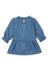 Noppies Girls Dress Felines long sleeve Medium Blue Denim W24