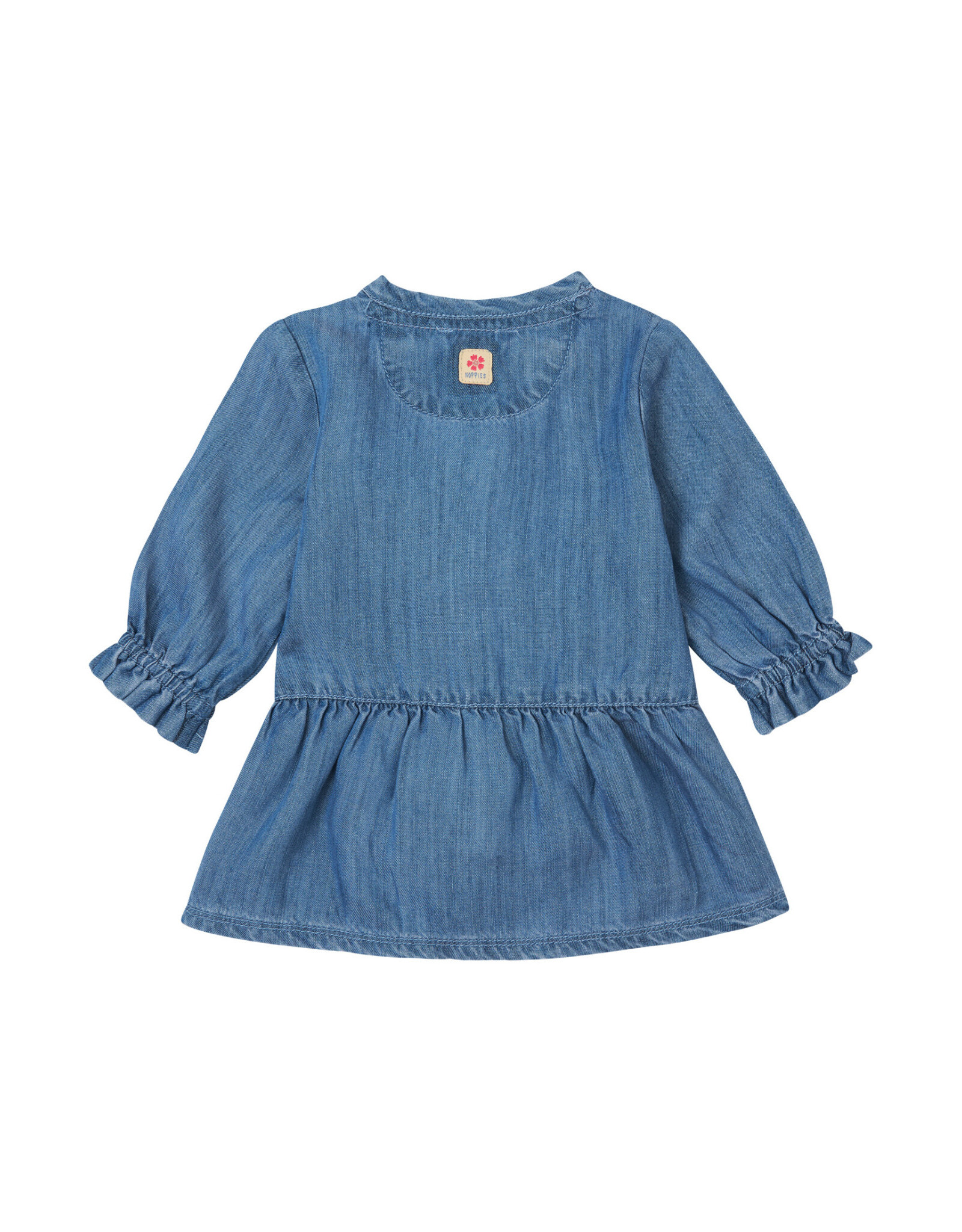 Noppies Girls Dress Felines long sleeve Medium Blue Denim W24