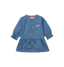 Noppies Girls Dress Felines long sleeve Medium Blue Denim W24