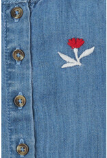 Noppies Girls Dress Felines long sleeve Medium Blue Denim W24