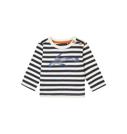 Noppies Boys Tee Ger long sleeve stripe Buttercream