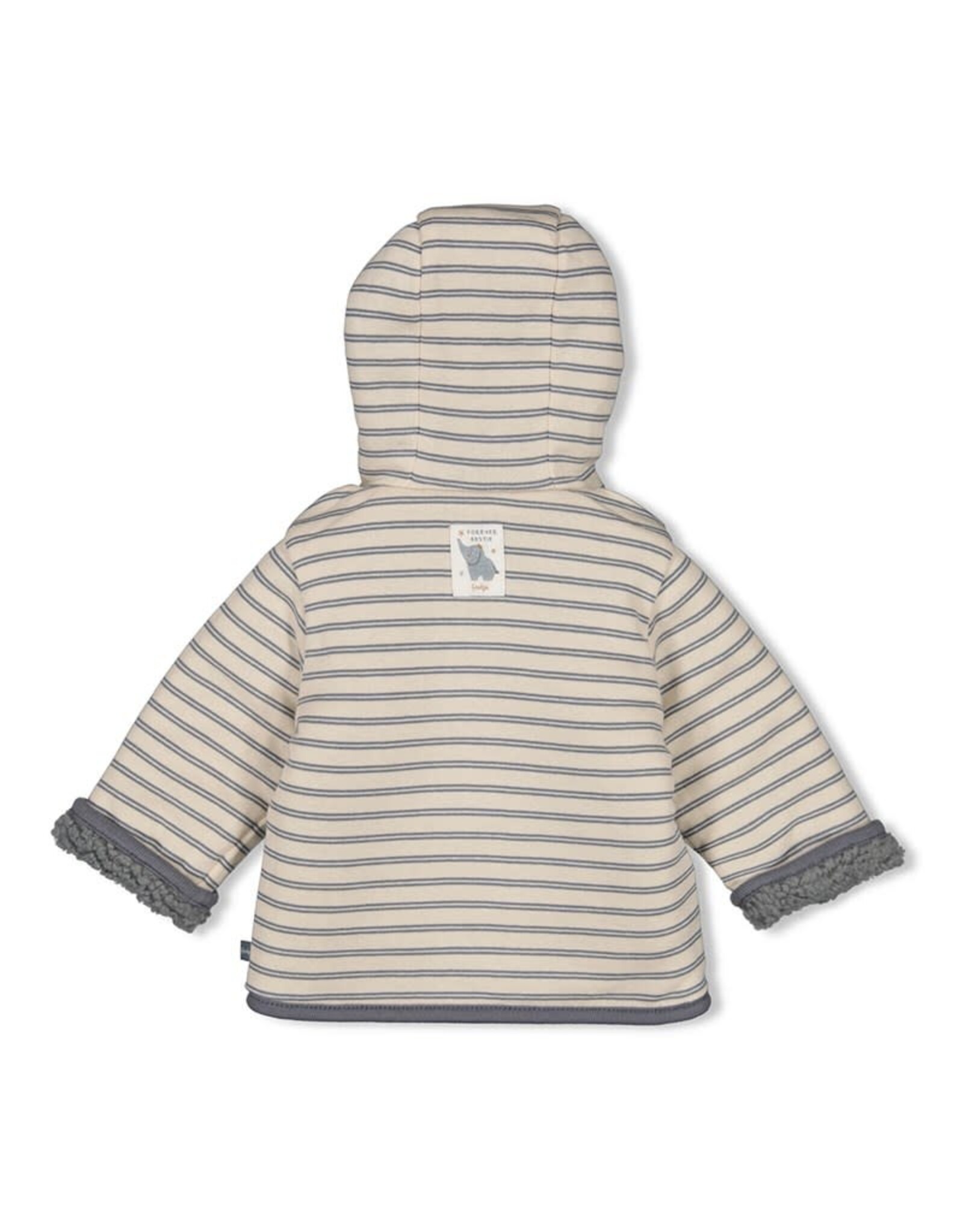 Feetje Bouclé omkeerbaar jasje met capuchon - Forever Bestie Blauw 56