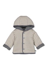 Feetje Bouclé omkeerbaar jasje met capuchon - Forever Bestie Blauw 56