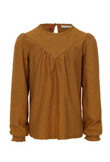 Little Looxs Little lace top wide Ochre yellow