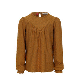 Little Looxs Little lace top wide Ochre yellow