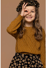 Little Looxs Little lace top wide Ochre yellow