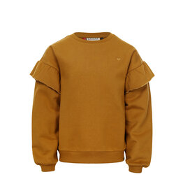 Little Looxs Little ruffle sweater Ochre yellow
