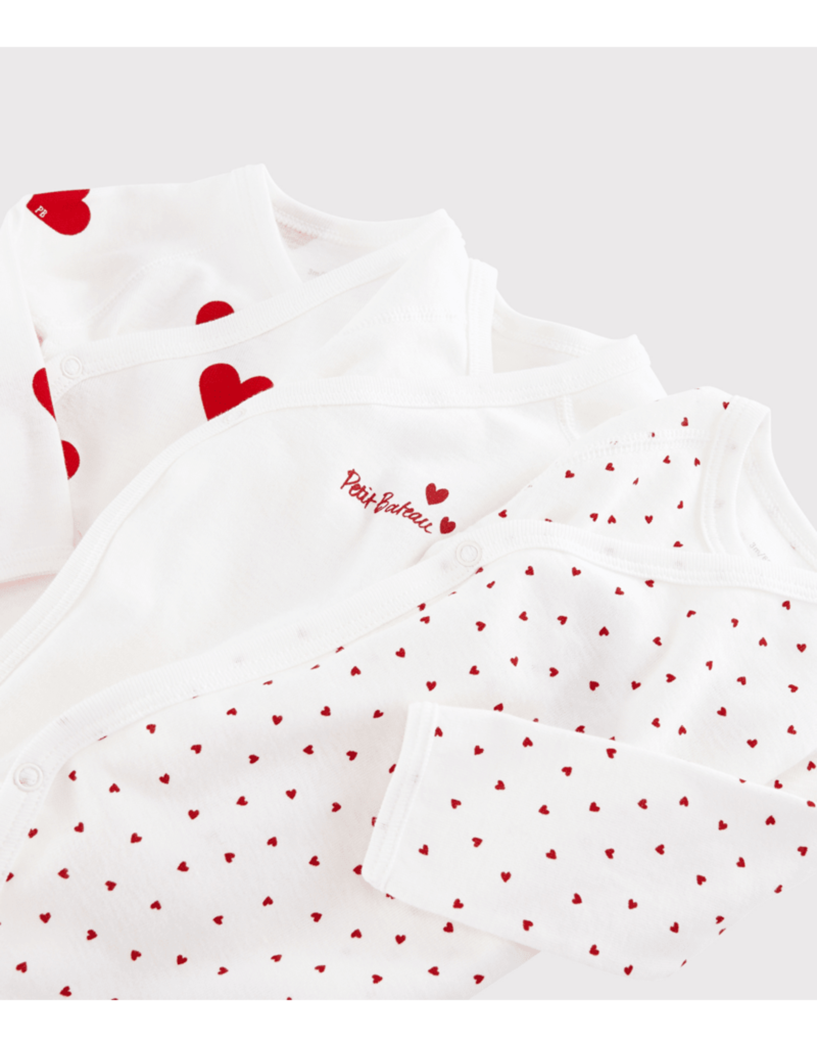 Petit Bateau 3 BODIES NAISS ML hart  varianN46