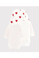 Petit Bateau 3 BODIES NAISS ML hart  varianN46