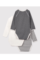 Petit Bateau 3 BODIES NAISS ML mix  varianN46 Petit Bateau 3 BODIES NAISS ML mix  varianN46