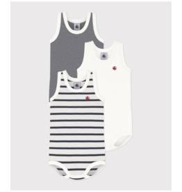 Petit Bateau 3 BODIES SM stripe         varian3M