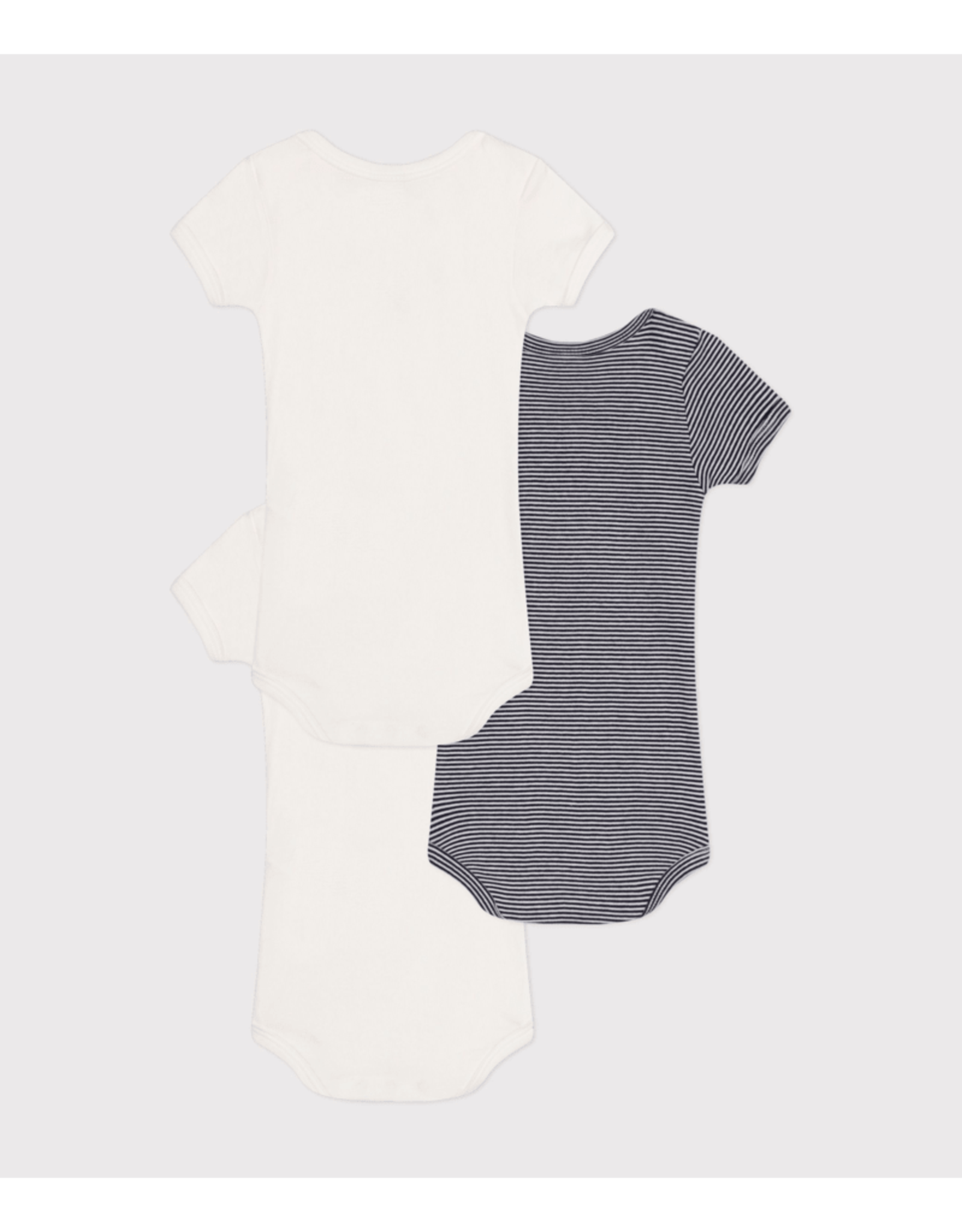 Petit Bateau 3 BODIES US MC  u   varian12M