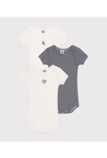 Petit Bateau 3 BODIES US MC  u   varian12M Petit Bateau 3 BODIES US MC  u   varian12M