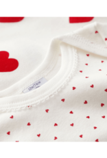 Petit Bateau 3 BODIES US MC hart      varian24M