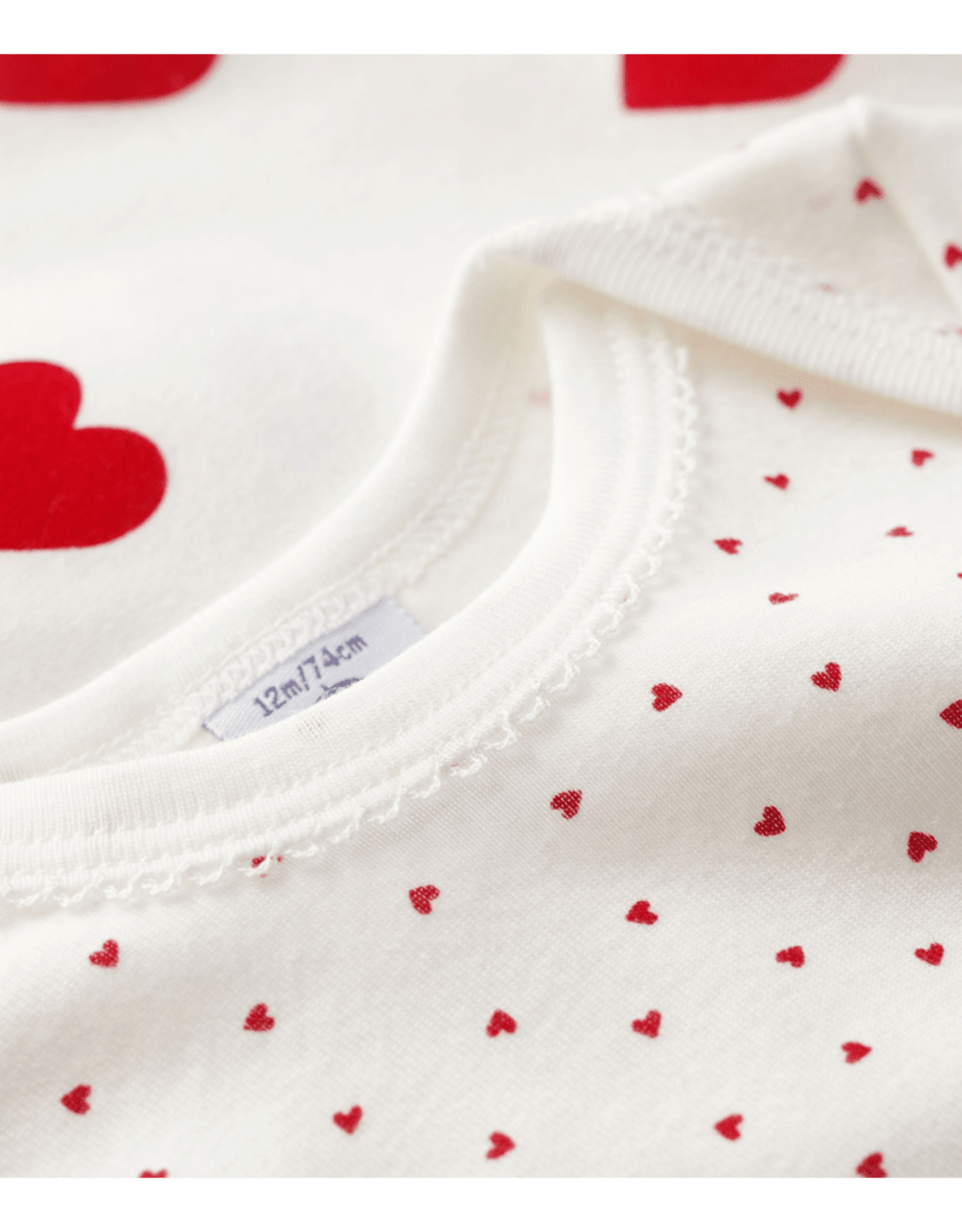 Petit Bateau 3 BODIES US MC hart      varian24M