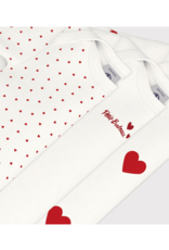Petit Bateau 3 BODIES US MC hart      varian24M