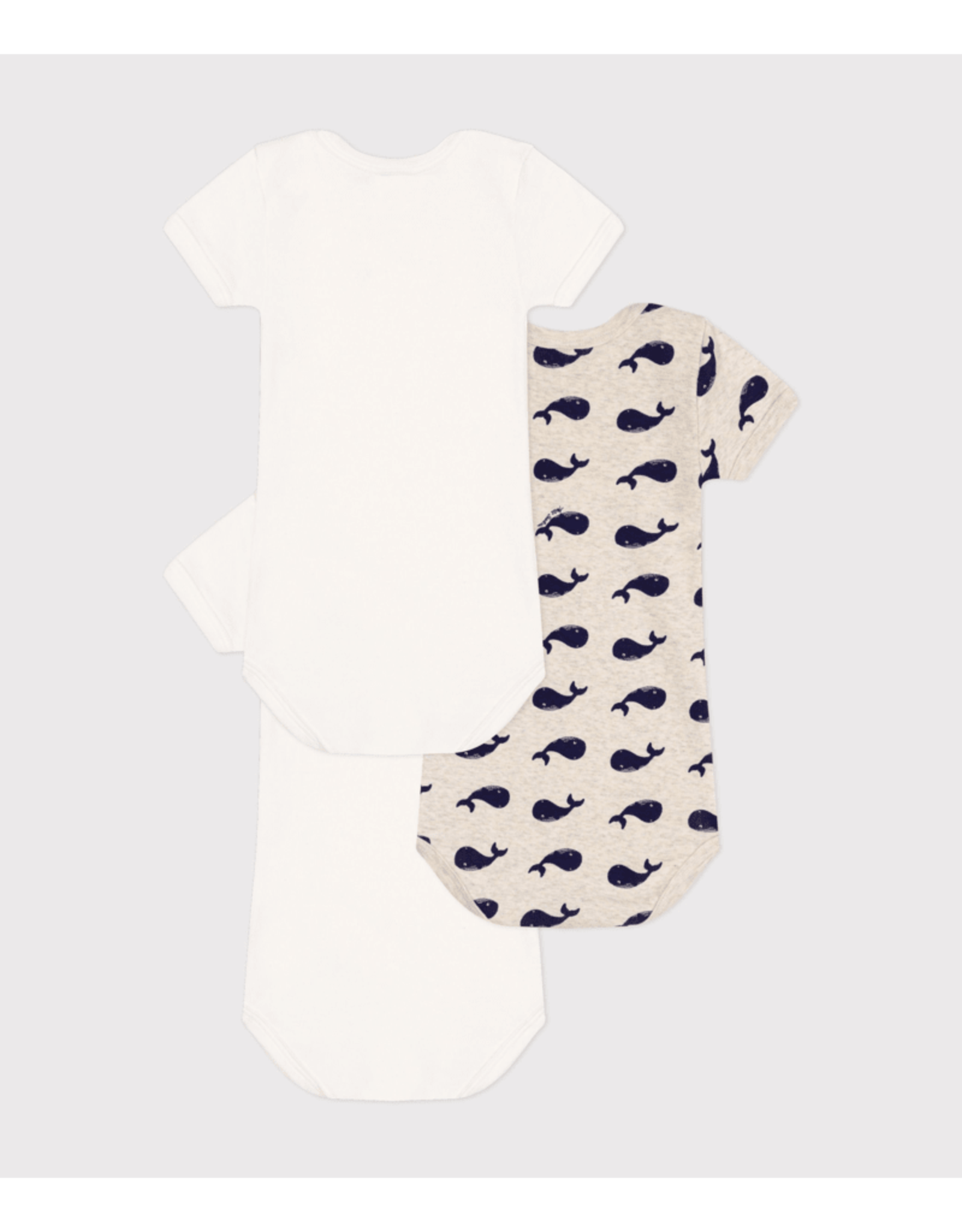 Petit Bateau 3 BODIES US MC vis     varian3M