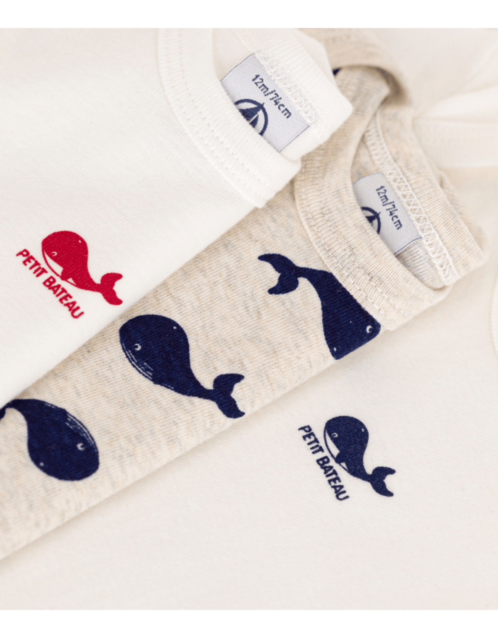 Petit Bateau 3 BODIES US MC vis     varian3M