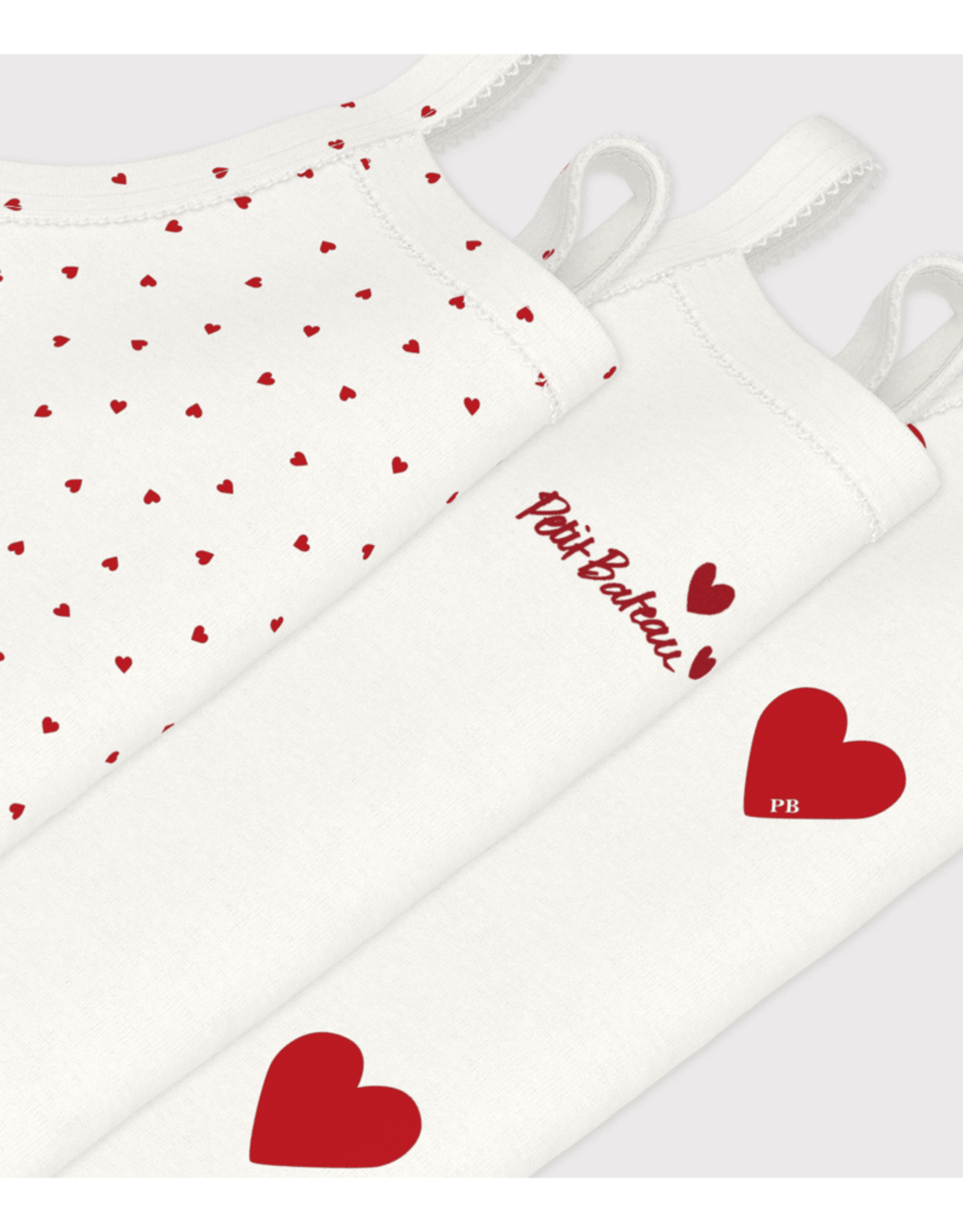 Petit Bateau 3 BODIES A BRETELLESvarian24M hart