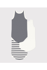 Petit Bateau 3 BODIES SM stripe         varian18M