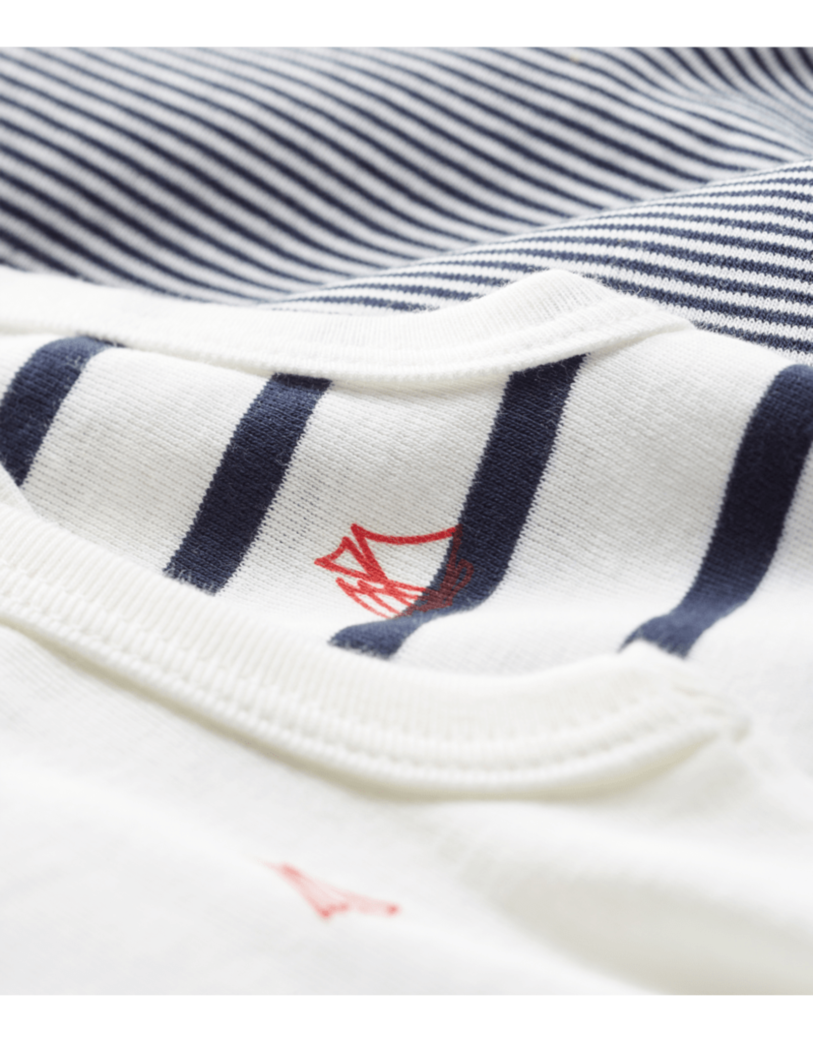 Petit Bateau 3 BODIES SM stripe        varian24M