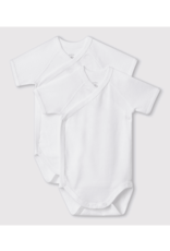 Petit Bateau 2 BODIES NAISS MC white   varianN46
