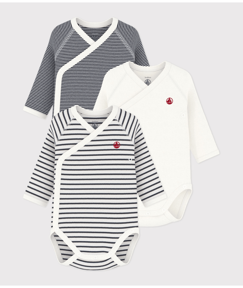 Petit Bateau Bodies Naissance Manche Longue Mixte bébé