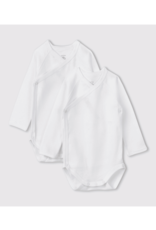 Petit Bateau 2 BODIES NAISS ML white  varian6M