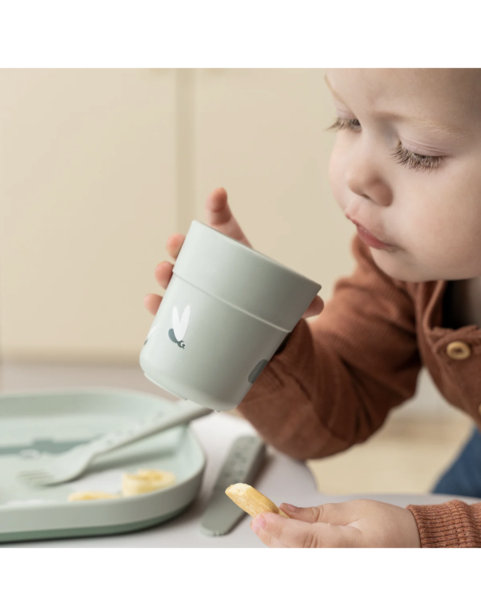 Done by Deer Foodie mini mug Croco Green