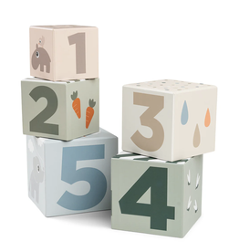 Done by Deer Stacking cubes 5 pcs Deer friends Colour mix