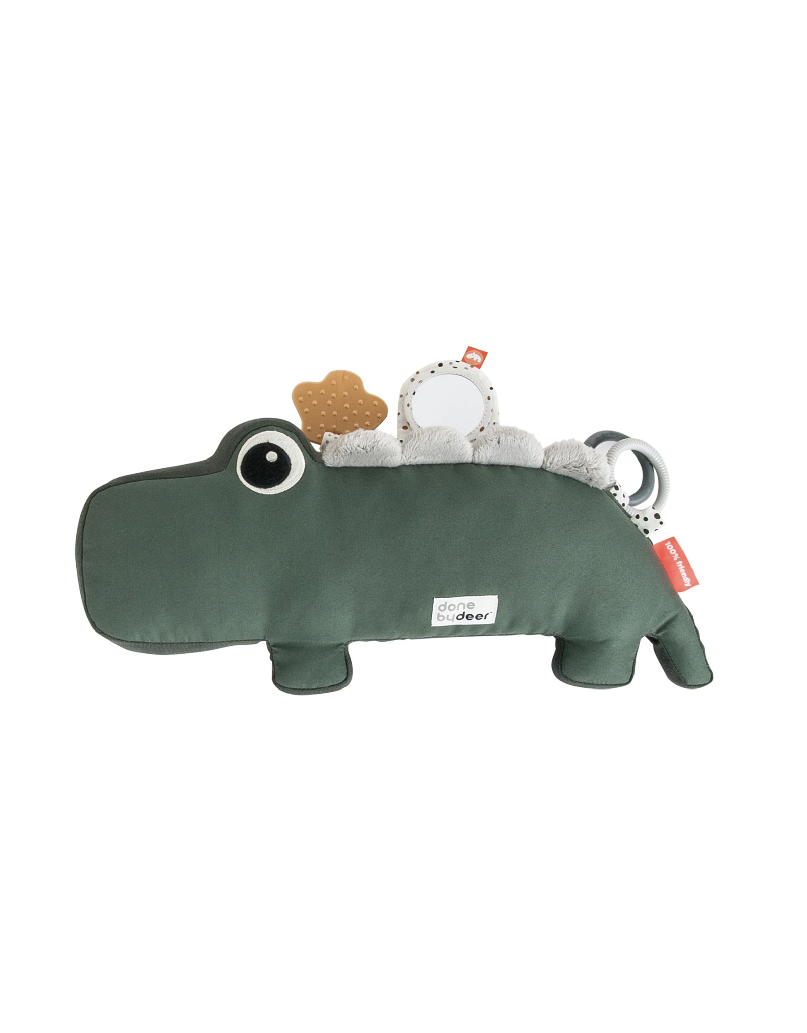 Done by Deer Tummy time activity toy Croco Green