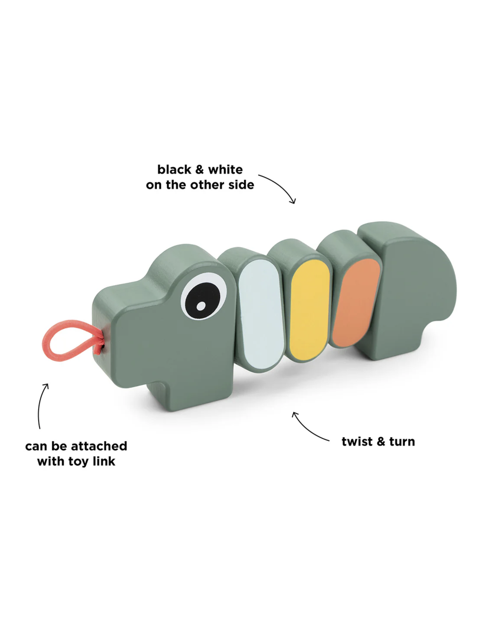 Done by Deer Twist & tum toy Croco Green