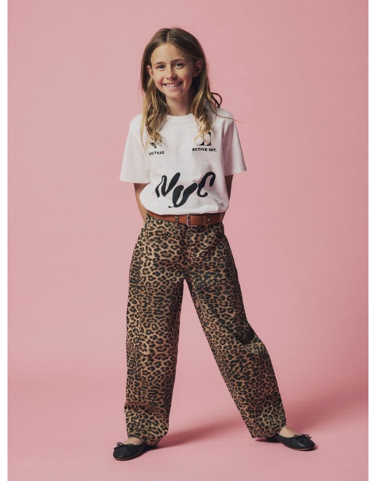 Name it NKFROSE WIDE TWI PANTS 4444-TD O Silver Mink