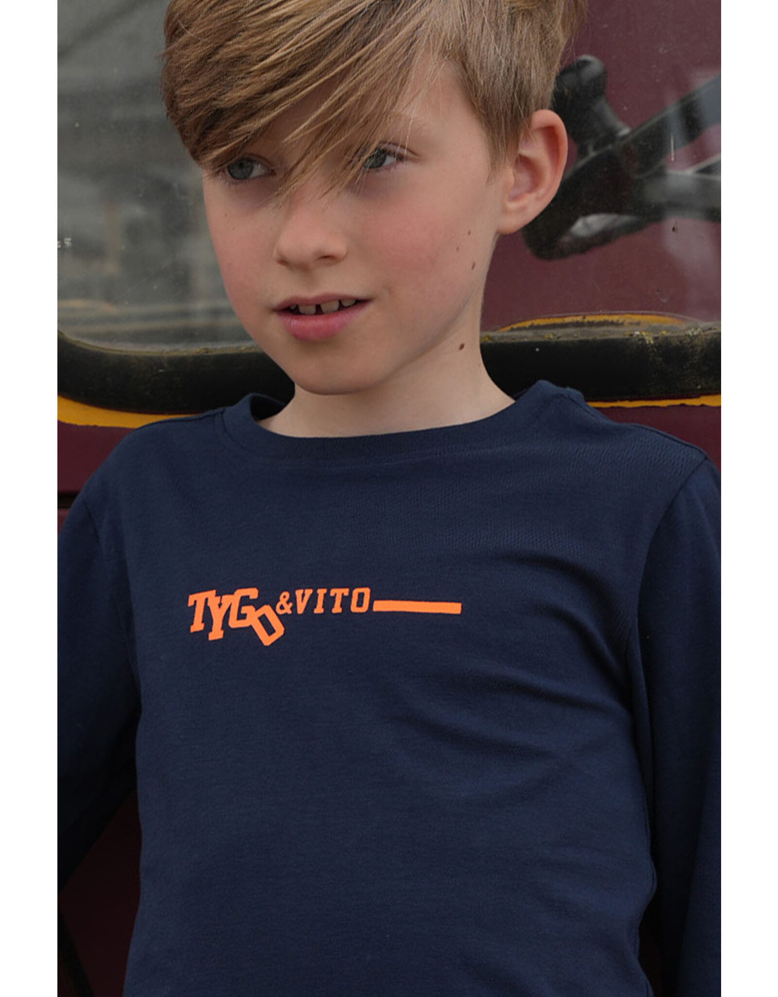 Tygo & vito Longsleeve Mees Navy