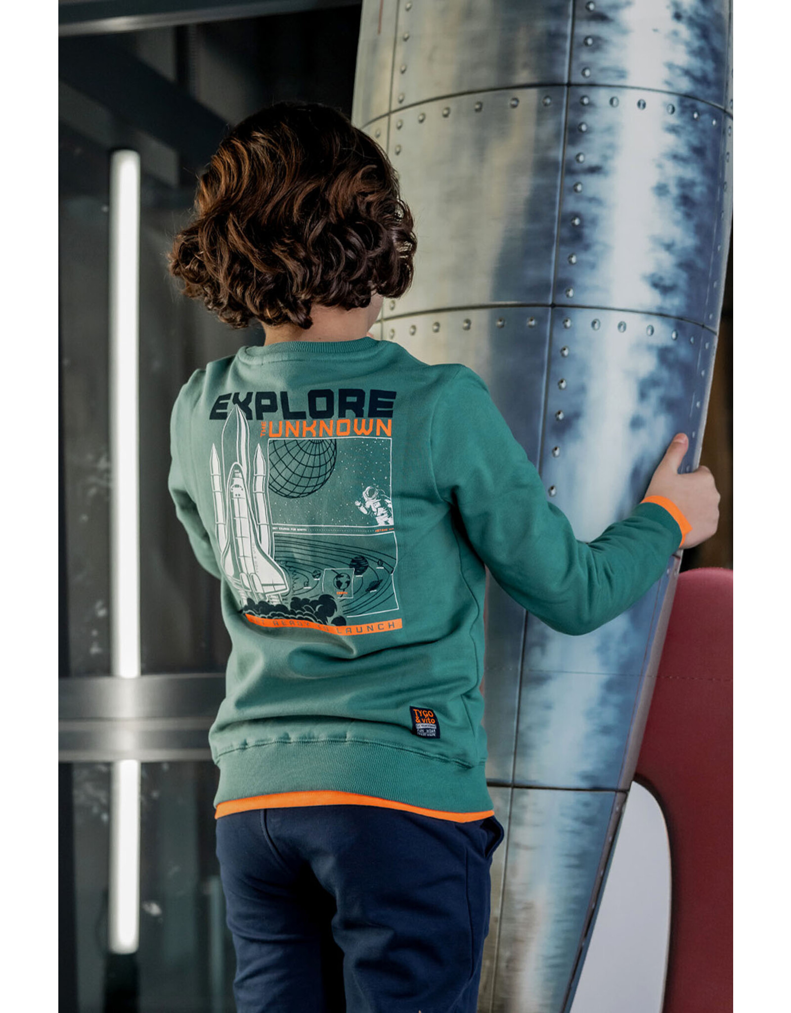 Tygo & vito Sweater Silver Sea Green