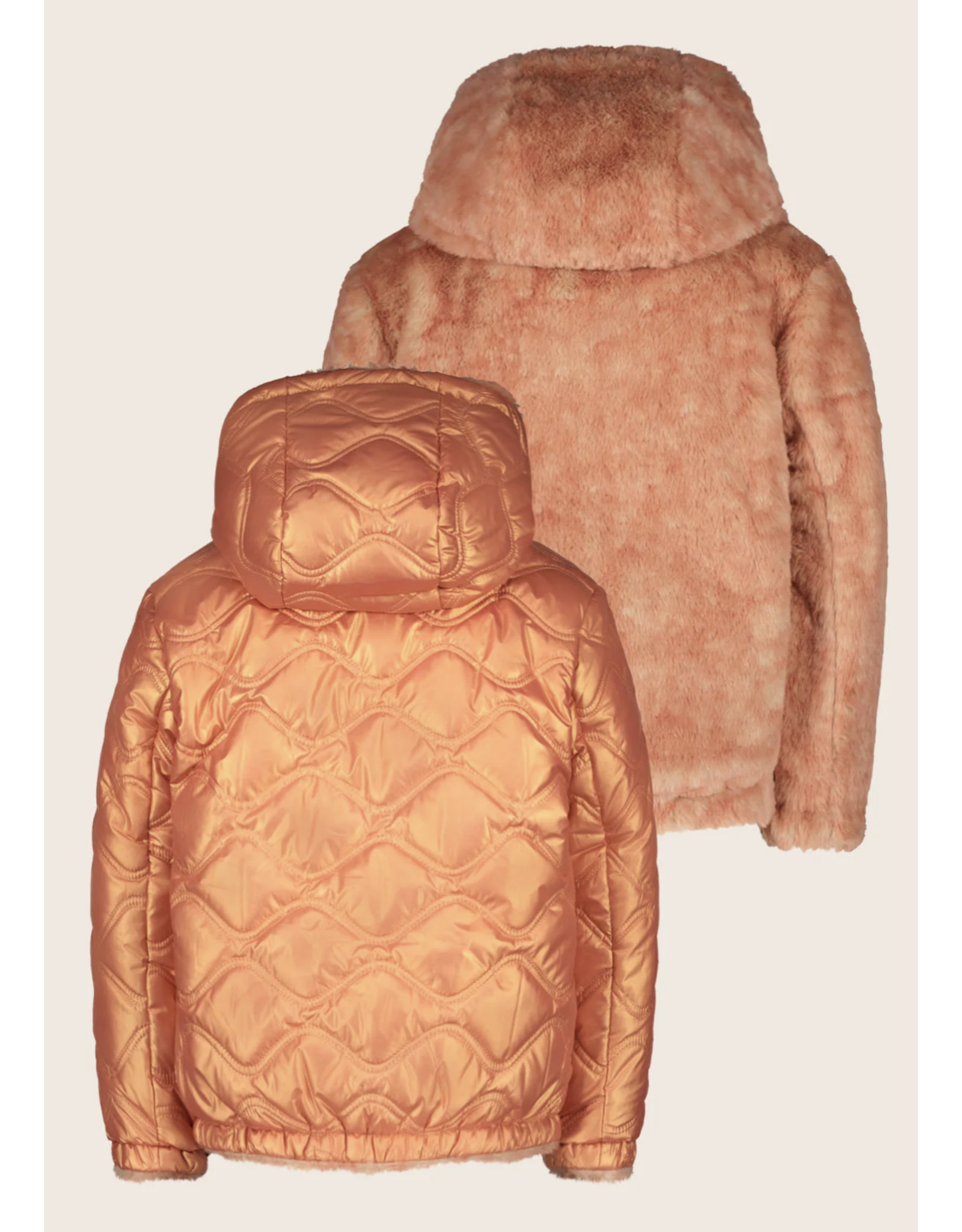 Like Flo Aimee Flo girls reversible hooded jacket Warm orange