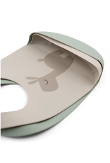 Done by Deer Silicone bib 2-pack Lalee Sand/Green Done by Deer Silicone bib 2-pack Lalee Sand/Green