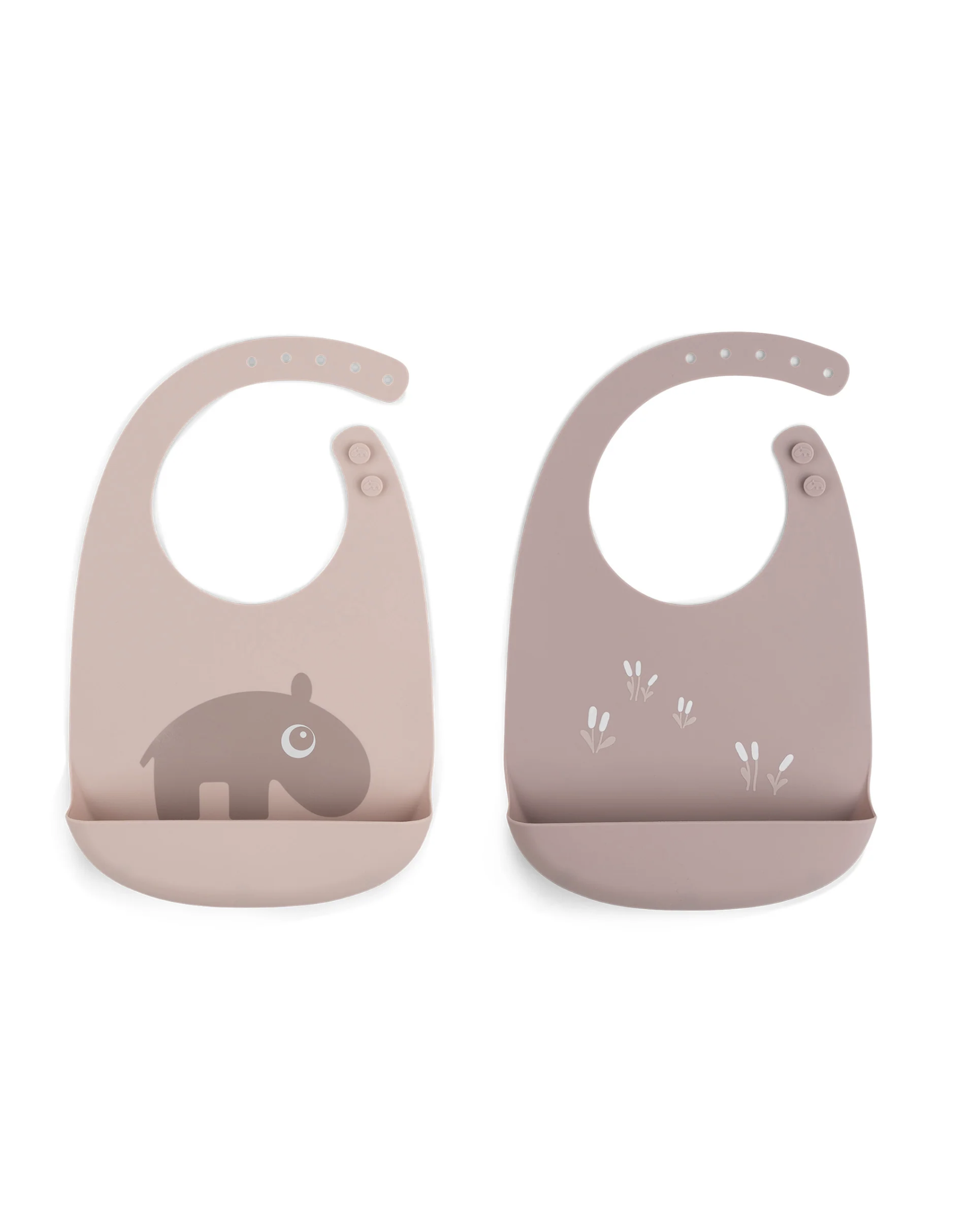 Done by Deer Silicone bib 2-pack Ozzo Powder