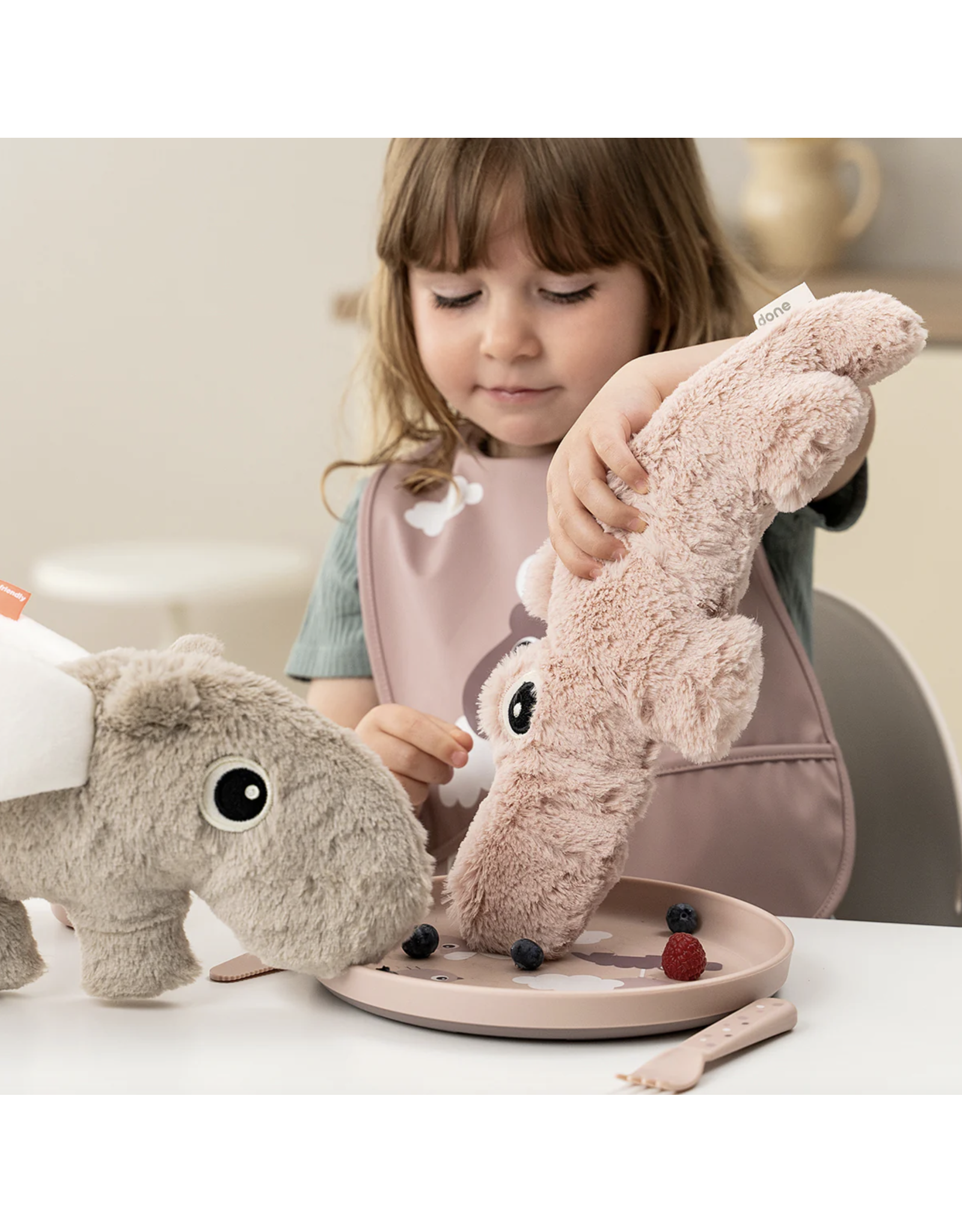 Done by Deer Foodie plate Happy clouds Powder