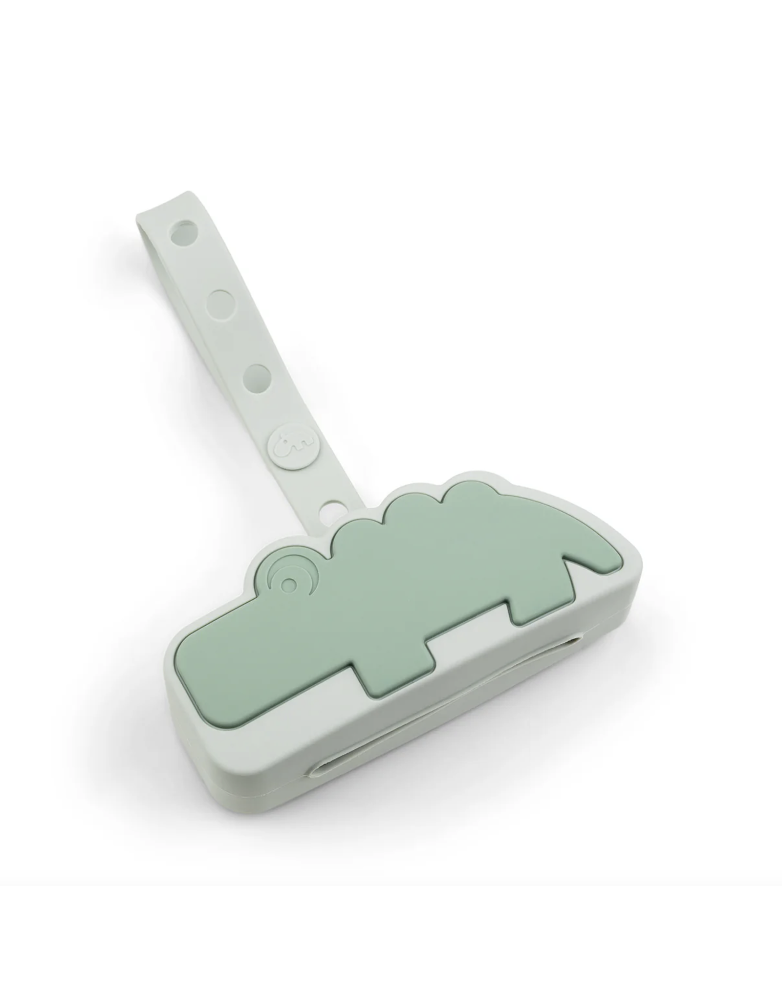 Done by Deer Silicone pacifier poch Croco Green