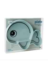 Done by Deer Silicone Stick&Stay plate Wally Blue Done by Deer Silicone Stick&Stay plate Wally Blue