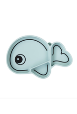 Done by Deer Silicone Stick&Stay plate Wally Blue Done by Deer Silicone Stick&Stay plate Wally Blue