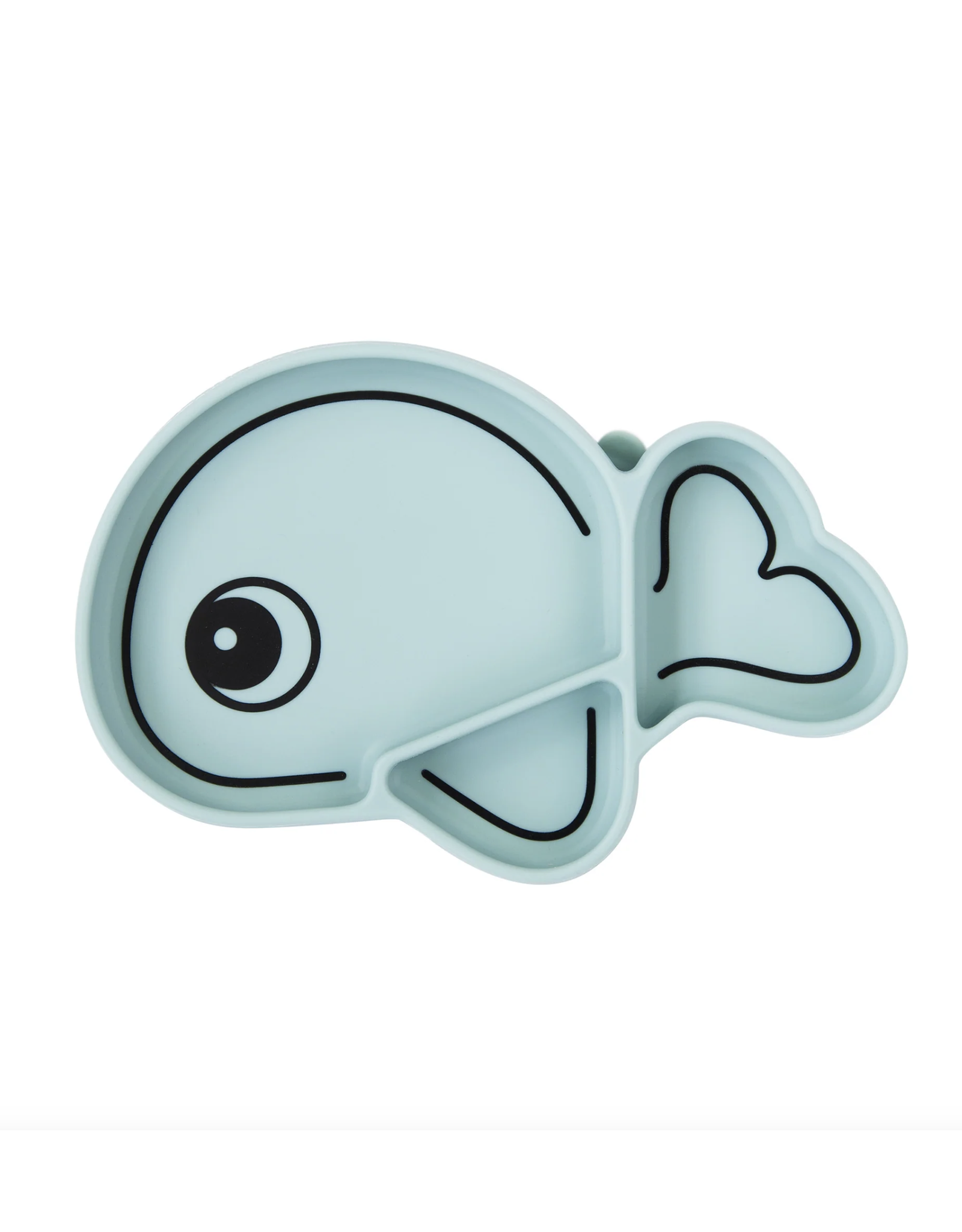 Done by Deer Silicone Stick&Stay plate Wally Blue